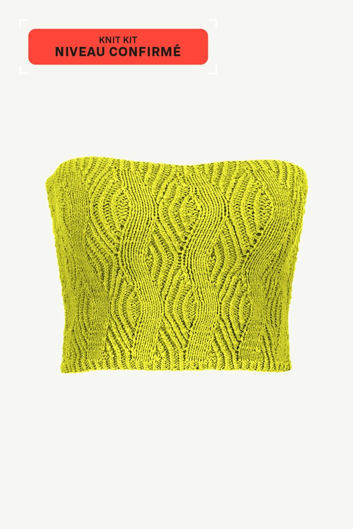 Wavy bustier