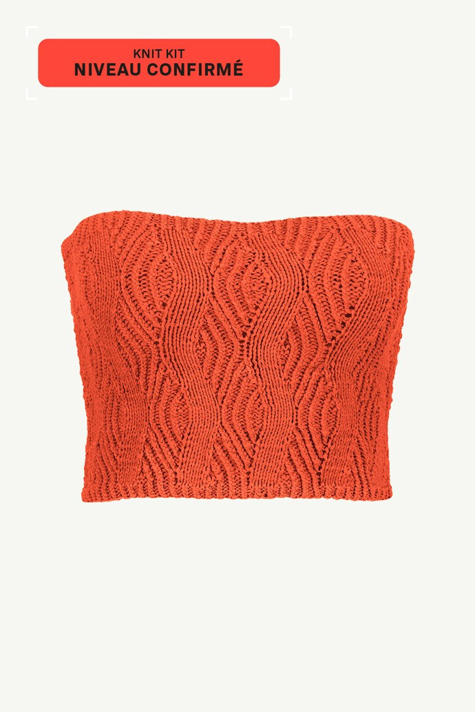 Wavy bustier